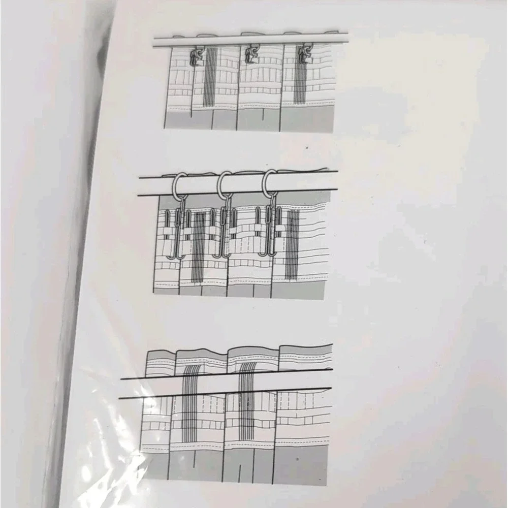 IKEA VIVAN Curtains Drapes 1 Pair Gray 2 Panels‎ 57